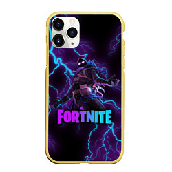 Чехол iPhone 11 Pro матовый FORTNITE RAVEN, цвет: 3D-желтый