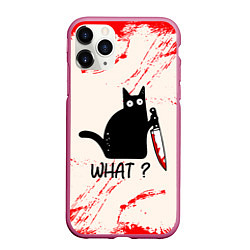 Чехол iPhone 11 Pro матовый What cat