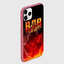 Чехол iPhone 11 Pro матовый ВДВ, цвет: 3D-малиновый — фото 2