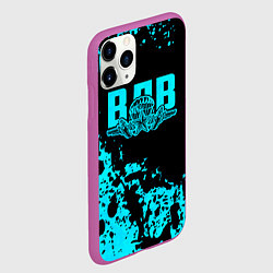 Чехол iPhone 11 Pro матовый ВДВ, цвет: 3D-фиолетовый — фото 2