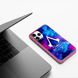 Чехол iPhone 11 Pro матовый ASSASSINS CREED, цвет: 3D-малиновый — фото 2