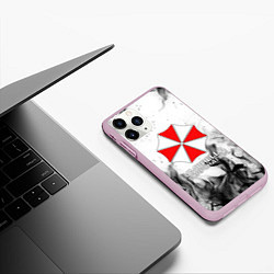 Чехол iPhone 11 Pro матовый UMBRELLA CORP, цвет: 3D-розовый — фото 2