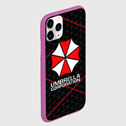 Чехол iPhone 11 Pro матовый UMBRELLA CORP, цвет: 3D-фиолетовый — фото 2