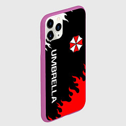 Чехол iPhone 11 Pro матовый UMBRELLA CORP, цвет: 3D-фиолетовый — фото 2