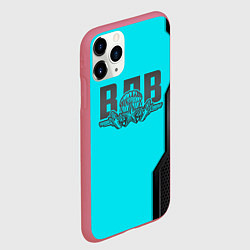Чехол iPhone 11 Pro матовый ВДВ, цвет: 3D-малиновый — фото 2