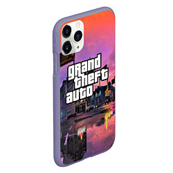 Чехол iPhone 11 Pro матовый GTA VI, цвет: 3D-серый — фото 2