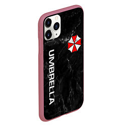 Чехол iPhone 11 Pro матовый UMBRELLA CORP, цвет: 3D-малиновый — фото 2