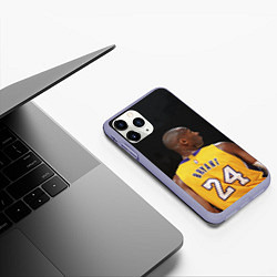 Чехол iPhone 11 Pro матовый Kobe Bryant, цвет: 3D-светло-сиреневый — фото 2