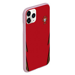 Чехол iPhone 11 Pro матовый Portugal home EURO 2020, цвет: 3D-розовый — фото 2