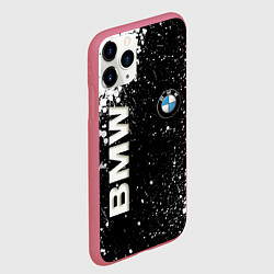 Чехол iPhone 11 Pro матовый BMW, цвет: 3D-малиновый — фото 2
