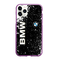 Чехол iPhone 11 Pro матовый BMW, цвет: 3D-фиолетовый