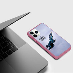 Чехол iPhone 11 Pro матовый ВВС России, цвет: 3D-малиновый — фото 2