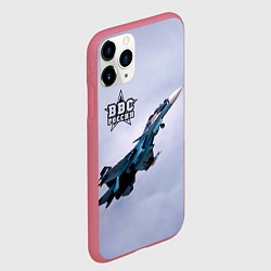 Чехол iPhone 11 Pro матовый ВВС России, цвет: 3D-малиновый — фото 2
