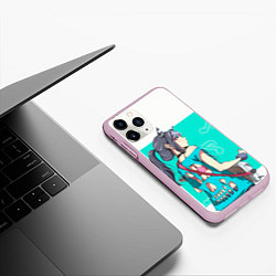 Чехол iPhone 11 Pro матовый Ibuki Mioda, цвет: 3D-розовый — фото 2