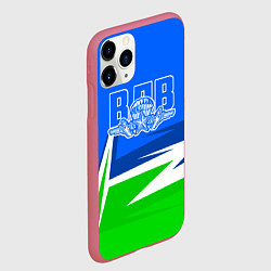 Чехол iPhone 11 Pro матовый ВДВ, цвет: 3D-малиновый — фото 2