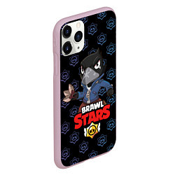 Чехол iPhone 11 Pro матовый BRAWL STARS CROW, цвет: 3D-розовый — фото 2