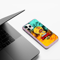 Чехол iPhone 11 Pro матовый BRAWL STARS SALLY LEON, цвет: 3D-розовый — фото 2