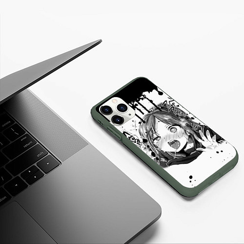 Чехол iPhone 11 Pro матовый АХЕГАО / 3D-Темно-зеленый – фото 3