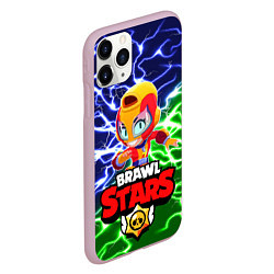 Чехол iPhone 11 Pro матовый BRAWL STARS MAX, цвет: 3D-розовый — фото 2