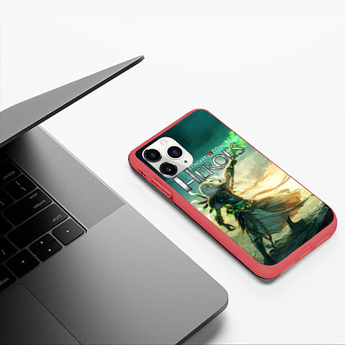 Чехол iPhone 11 Pro матовый Heroes of Might and Magic / 3D-Красный – фото 3