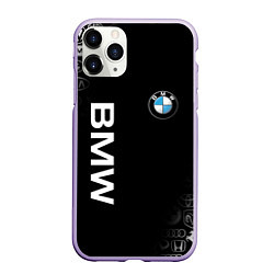 Чехол iPhone 11 Pro матовый BMW, цвет: 3D-светло-сиреневый