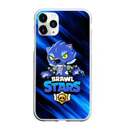 Чехол iPhone 11 Pro матовый BRAWL STARS LEON, цвет: 3D-белый