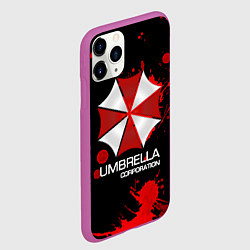 Чехол iPhone 11 Pro матовый UMBRELLA CORP, цвет: 3D-фиолетовый — фото 2
