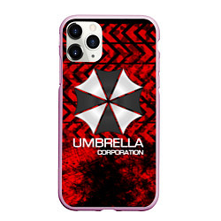 Чехол iPhone 11 Pro матовый UMBRELLA CORP, цвет: 3D-розовый