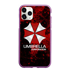 Чехол iPhone 11 Pro матовый UMBRELLA CORP, цвет: 3D-фиолетовый