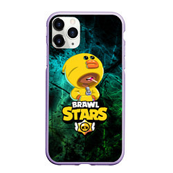 Чехол iPhone 11 Pro матовый Brawl Stars Leon Selly, цвет: 3D-светло-сиреневый