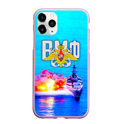Чехол iPhone 11 Pro матовый ВМФ, цвет: 3D-розовый