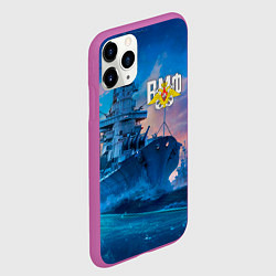 Чехол iPhone 11 Pro матовый ВМФ, цвет: 3D-фиолетовый — фото 2