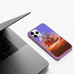 Чехол iPhone 11 Pro матовый Snapfire, цвет: 3D-фиолетовый — фото 2