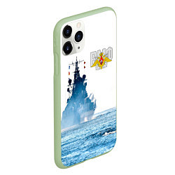 Чехол iPhone 11 Pro матовый ВМФ, цвет: 3D-салатовый — фото 2
