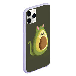 Чехол iPhone 11 Pro матовый AVOCATO, цвет: 3D-светло-сиреневый — фото 2