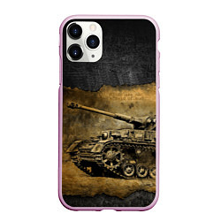Чехол iPhone 11 Pro матовый Tanks are not afraid mud, цвет: 3D-розовый
