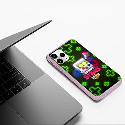 Чехол iPhone 11 Pro матовый Brawl Stars 8 Bit Classic, цвет: 3D-розовый — фото 2