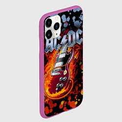Чехол iPhone 11 Pro матовый ACDC, цвет: 3D-фиолетовый — фото 2