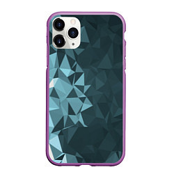 Чехол iPhone 11 Pro матовый Turquoise shift, цвет: 3D-фиолетовый