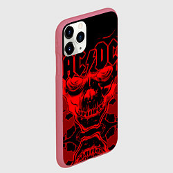 Чехол iPhone 11 Pro матовый ACDC, цвет: 3D-малиновый — фото 2