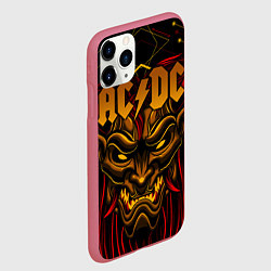 Чехол iPhone 11 Pro матовый ACDC, цвет: 3D-малиновый — фото 2