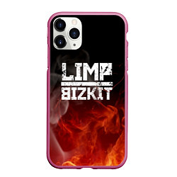 Чехол iPhone 11 Pro матовый LIMP BIZKIT, цвет: 3D-малиновый