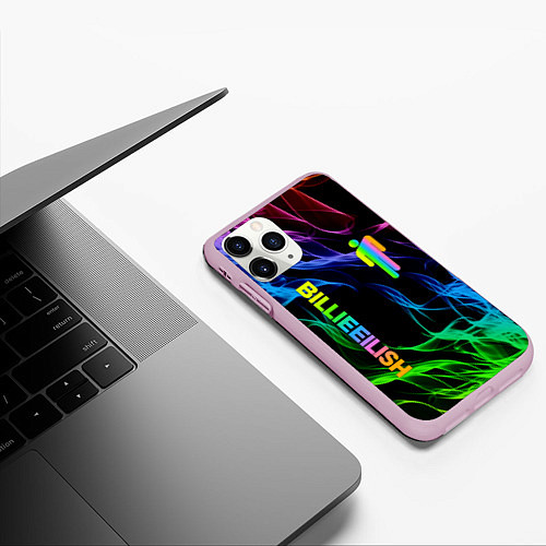 Чехол iPhone 11 Pro матовый BILLIE EILISH / 3D-Розовый – фото 3