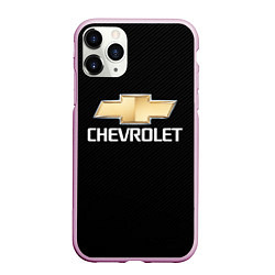 Чехол iPhone 11 Pro матовый CHEVROLET, цвет: 3D-розовый