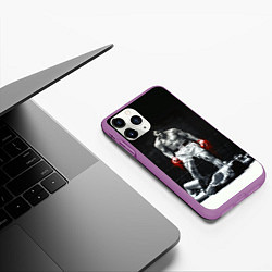 Чехол iPhone 11 Pro матовый Muhammad Ali, цвет: 3D-фиолетовый — фото 2