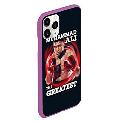 Чехол iPhone 11 Pro матовый Muhammad Ali, цвет: 3D-фиолетовый — фото 2