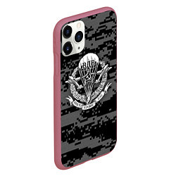 Чехол iPhone 11 Pro матовый ВДВ СССР, цвет: 3D-малиновый — фото 2