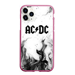 Чехол iPhone 11 Pro матовый ACDC, цвет: 3D-малиновый