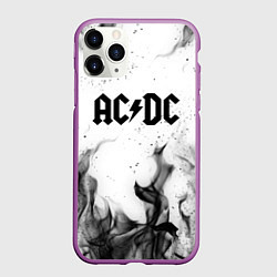Чехол iPhone 11 Pro матовый ACDC, цвет: 3D-фиолетовый