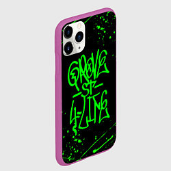 Чехол iPhone 11 Pro матовый GROVE STREET GTA, цвет: 3D-фиолетовый — фото 2